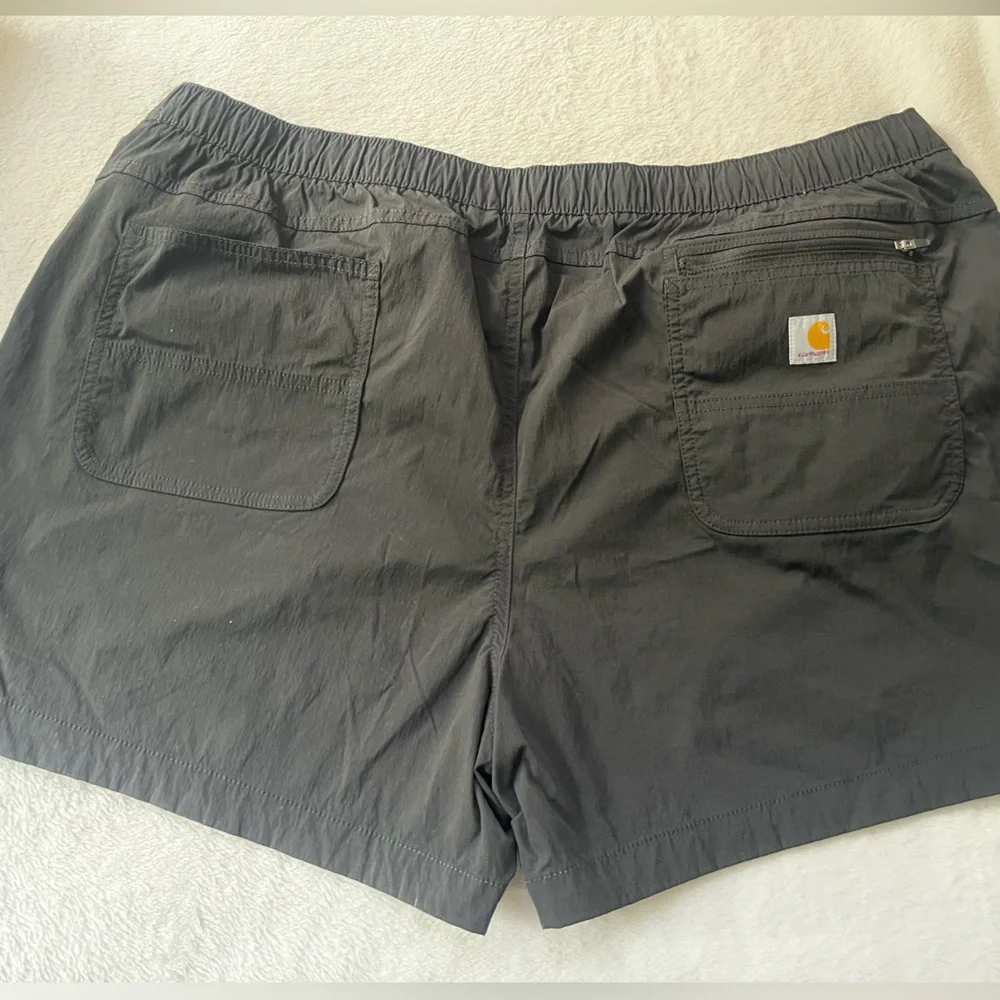 Carhartt Men's Charcoal Shorts - Picture 2 of 4